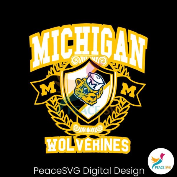 Vintage Michigan Wolverines Svg Digital Download
