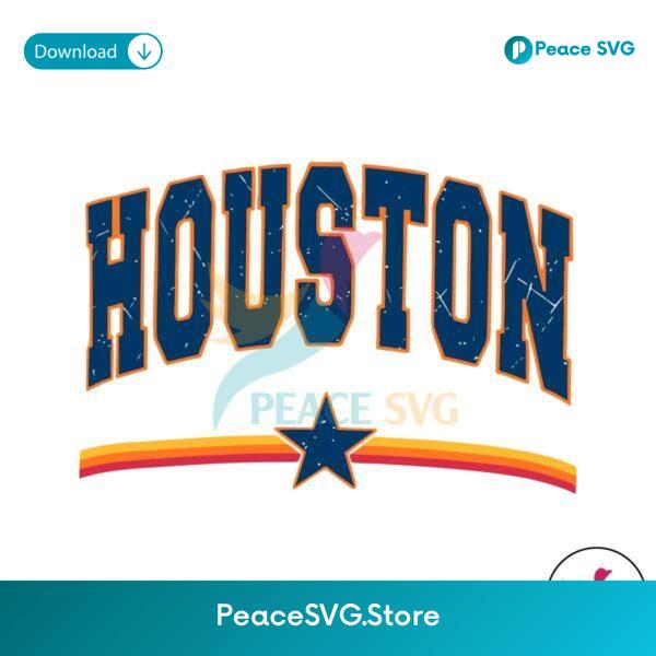 Vintage Mlb Houston Baseball Svg Cricut Ready File
