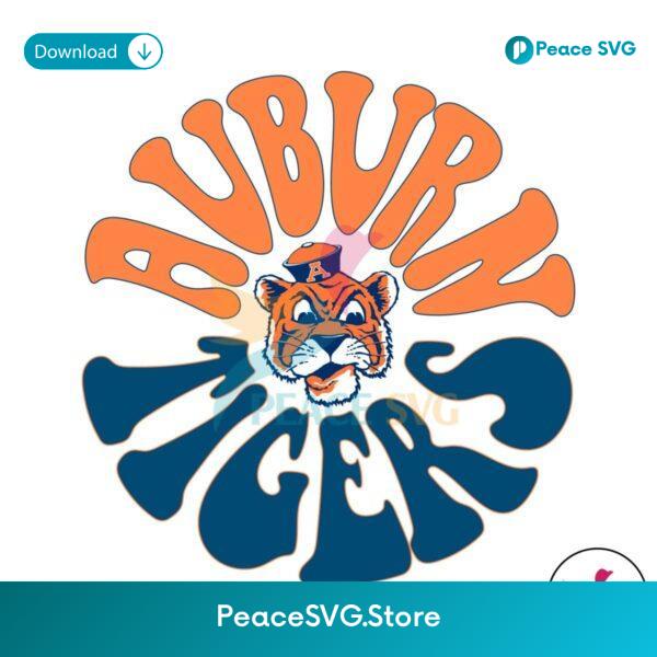Vintage Ncaa Team Auburn Tigers Svg Instant Download