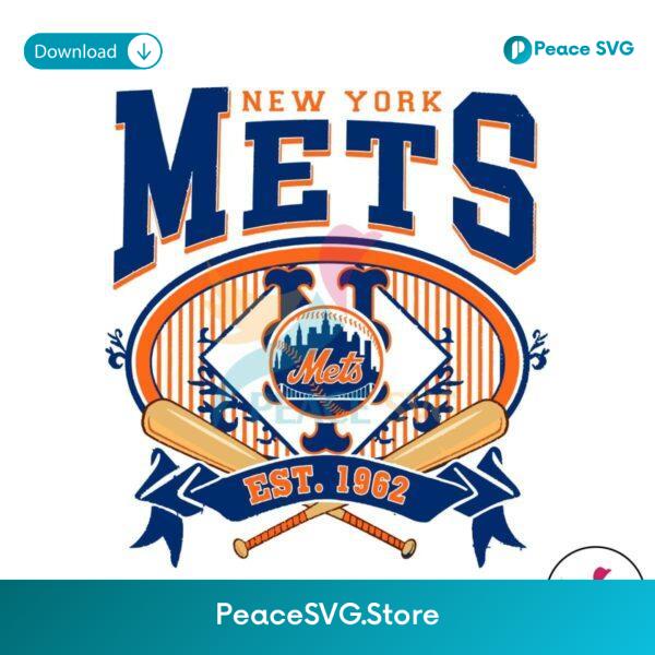 Vintage New York Mets Baseball Est 1962 Svg For Vinyl Cutting