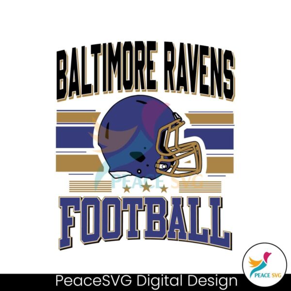 Vintage Nfl Baltimore Ravens Football Est 1996 Svg Clipart