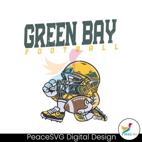 Vintage Nfl Green Bay Football Svg Printable Design