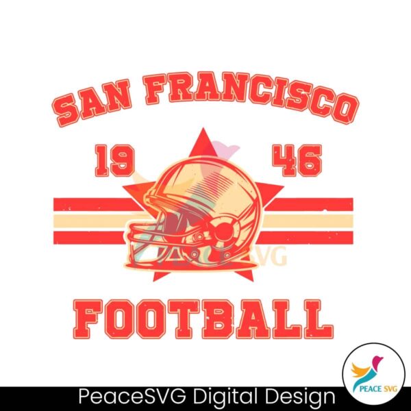 Vintage San Francisco Football 1946 Svg Files For Cricut