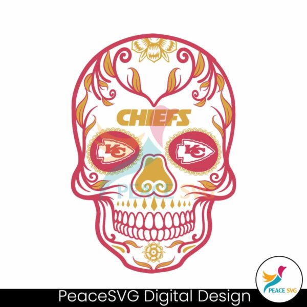 Vintage San Francisco Kansas City Chiefs Skull Svg For Silhouette