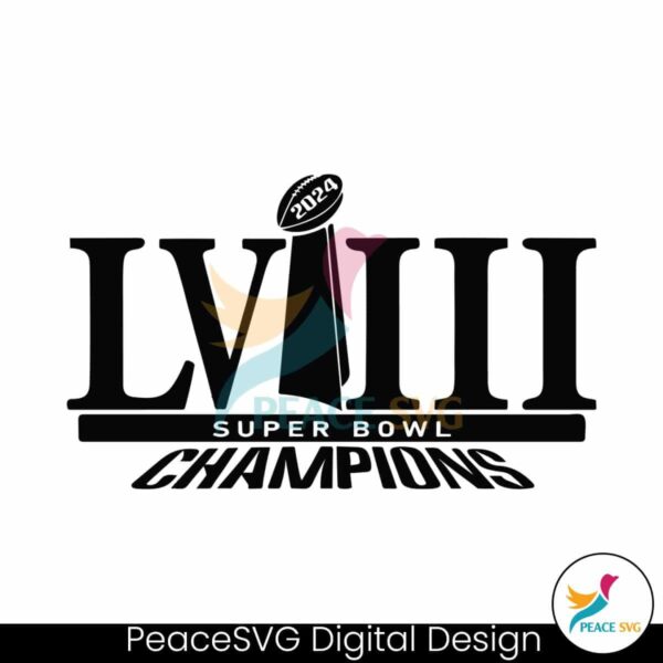 Vintage Super Bowl Champions Lviii Svg For Silhouette