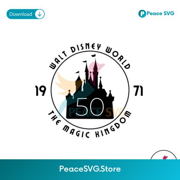 Walt Disney World The Magic Kingdom 1971 Png Instant Download