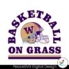 Washington Football Basketball On Grass Svg Vector File