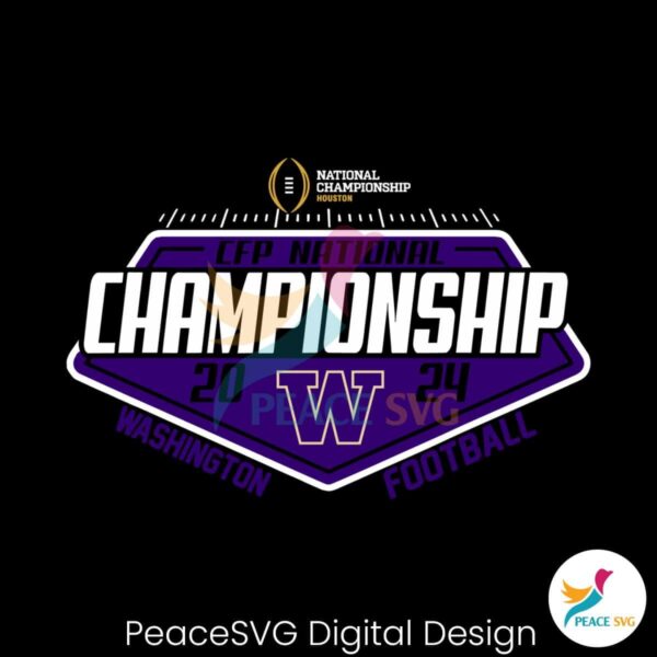 Washington Huskies 2024 Cfp National Championship Svg Cricut Ready File