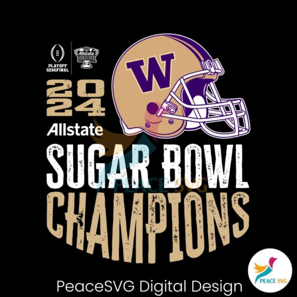 Washington Huskies Sugar Bowl Champions Svg For Silhouette