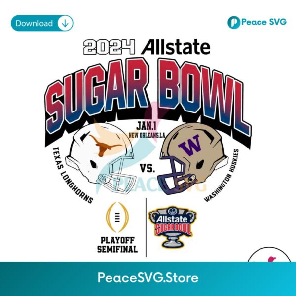 Washington Huskies Vs Texas Longhorns Football Svg Digital Download