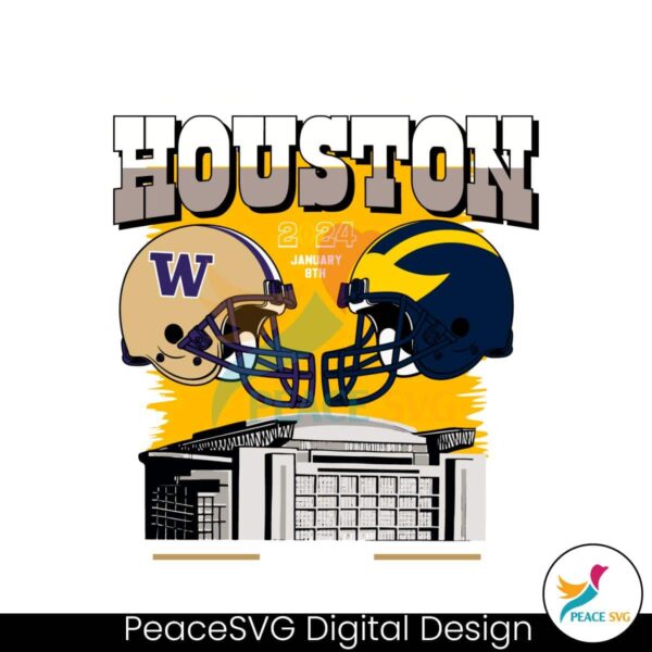 Washington Vs Michigan National Championship Svg For Silhouette