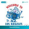 Welcome To Los Angeles Baseball Svg For Vinyl Cutting