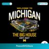 Welcome To Michigan The Big House Svg Cut File