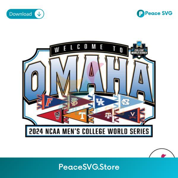 Welcome To Ohama 2024 Mens College World Series Svg Vector File