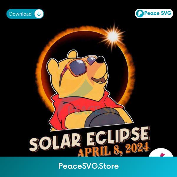 Winnie Pooh Total Solar Eclipse 2024 Png For Sublimation