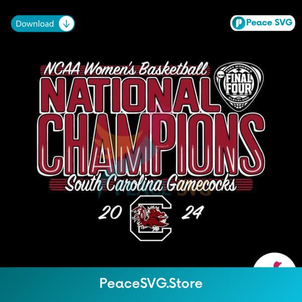 Womens Basketball National Champions Gamecocks Svg For Vinyl Cutting