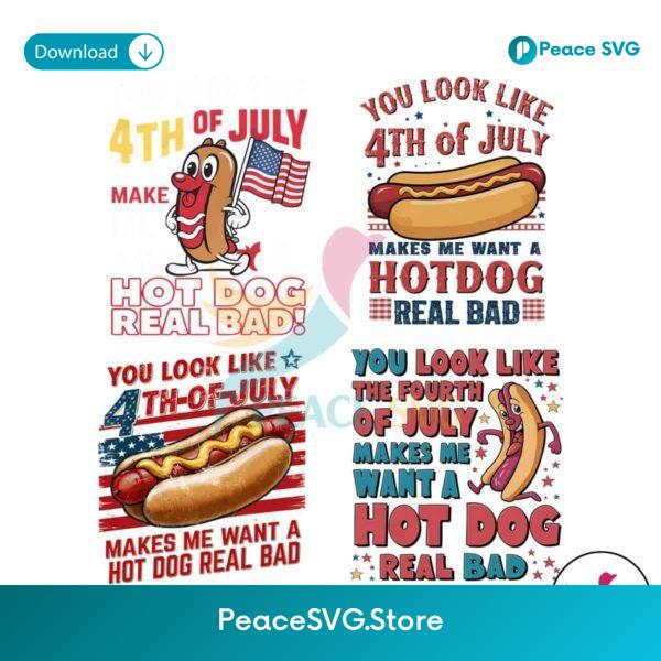 You Look Like The 4th Of July Hot Dog Real Bad Png Clipart