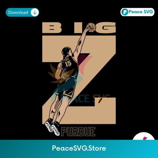 Zach Edey Big Red Purdue Basketball Svg Instant Download
