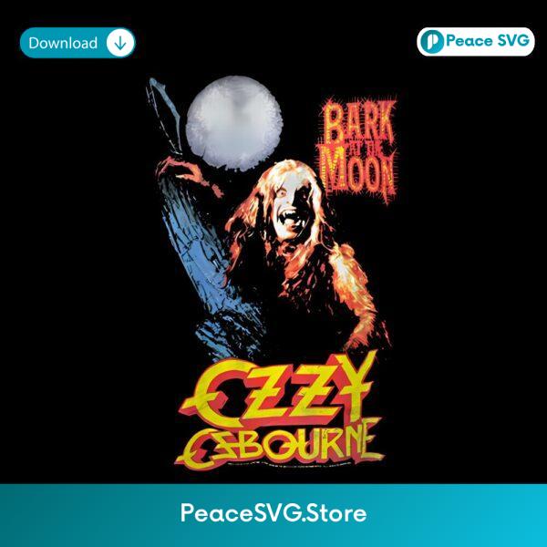 Bark At The Moon Ozzy Horror Werewolf Under Full Moon PNG