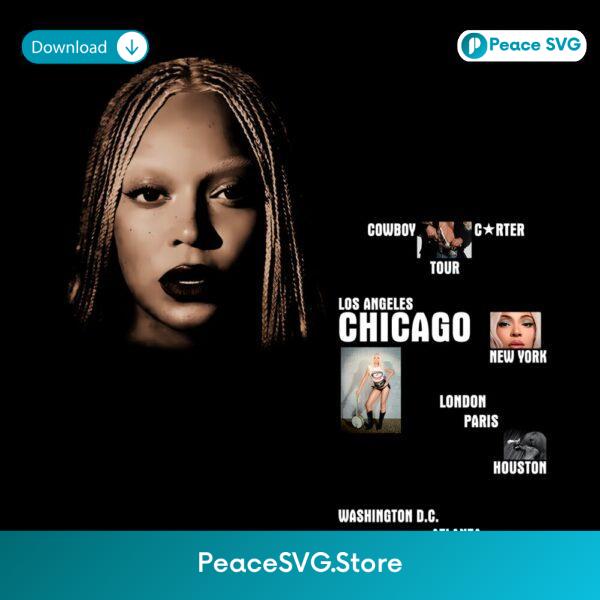 Beyonce Cowboy Carter Chicago Tour 2025 Concert PNG