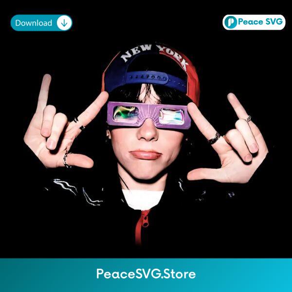 Billie Eilish New York Cap 3D Glasses PNG
