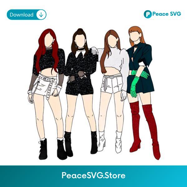 Blackpink Ddu Du Ddu Du Outfit Girl Group Fanart PNG