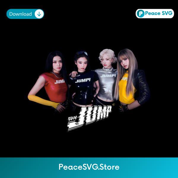 Blackpink Jump Retro Kpop Girl Group PNG