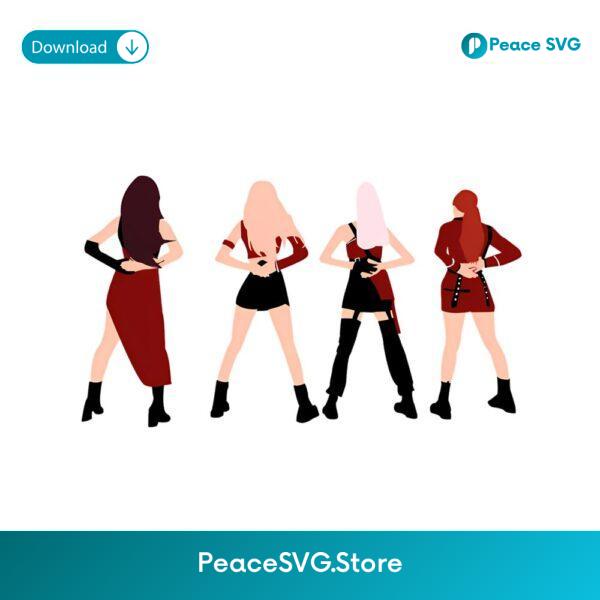 Blackpink Kill This Love Dance Pose Silhouette PNG