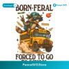Born Feral Forced To Go To School Raccoon Bus PNG