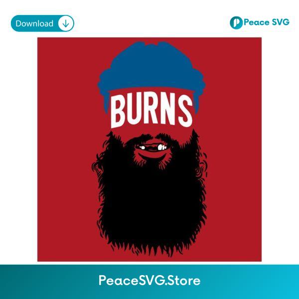 Brent Burns Colorado Beard Hockey Fan Funny Sports Mustache Beard SVG