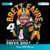Brett Favre Green Bay Quarterback Number Four Name Arc Vintage Style PNG
