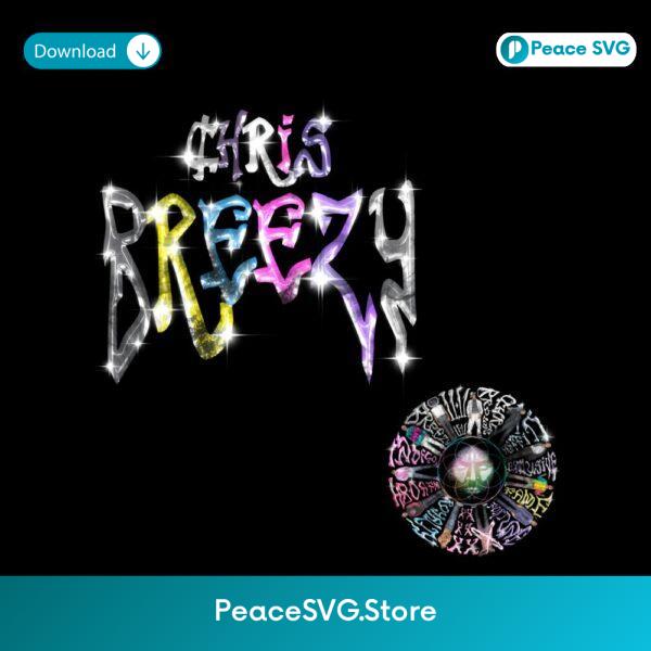 Chris Brown Eras Hulio Style Glitter Text Graphic PNG
