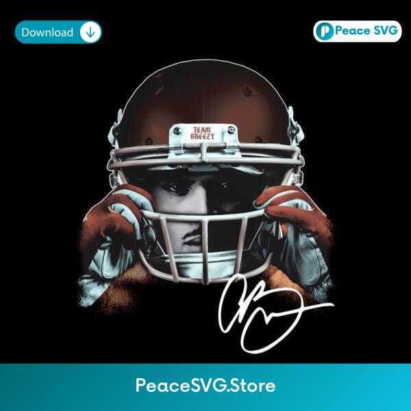 Chris Brown Gridiron Big Head Team Breezy Football PNG