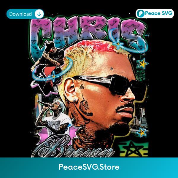 Chris Brown Retro Bootleg Hip Hop PNG