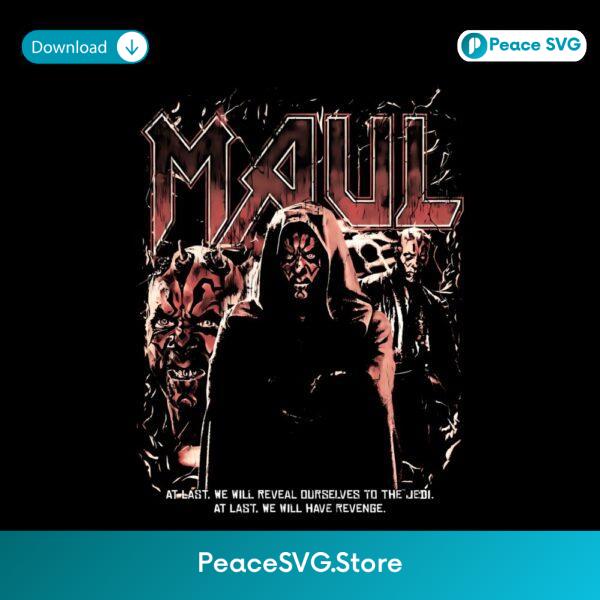 Darth Maul Sith Lord Dark Side Vintage Star Wars Prequel PNG