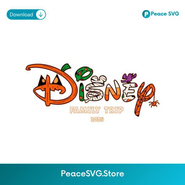 Disney Family Trip 2025 Halloween Matching Vacation SVG