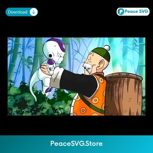 Dragon Ball Frieza And Baba Bamboo Forest Scene PNG