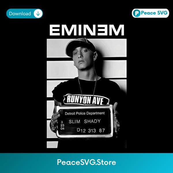 Eminem Slim Shady Mugshot Runyon Ave Rap PNG