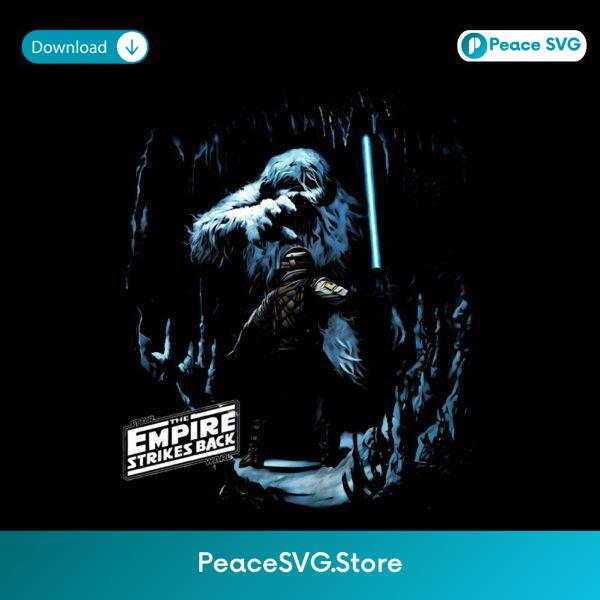 Empire Strikes Back Cave Battle Luke Skywalker Hoth Scene Graphic PNG