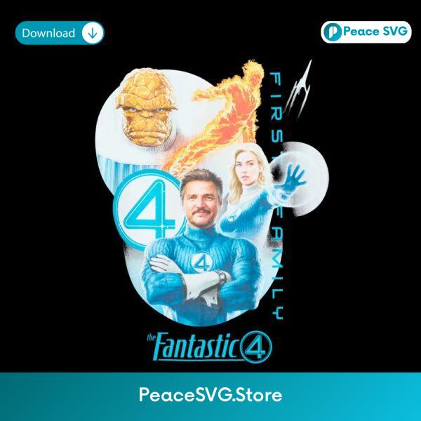 Fantastic Four First Family Vintage Superhero Retro Comic Style PNG