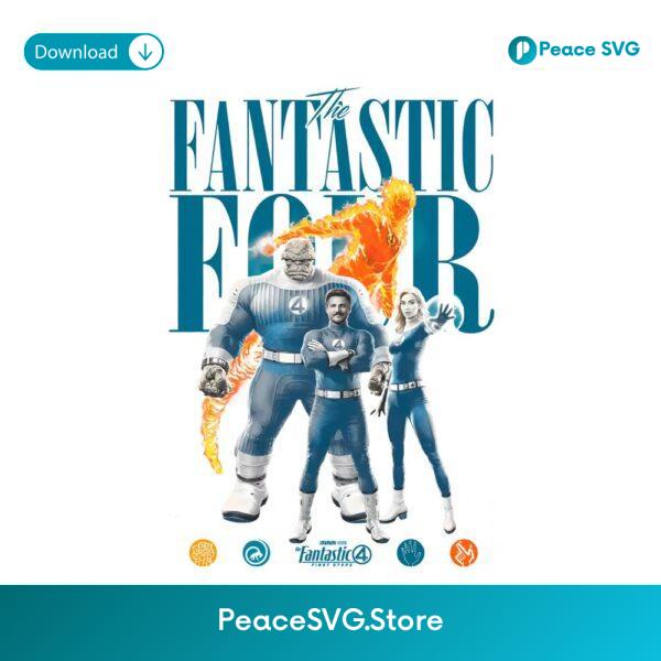 Fantastic Four First Steps Marvel Superhero Team PNG