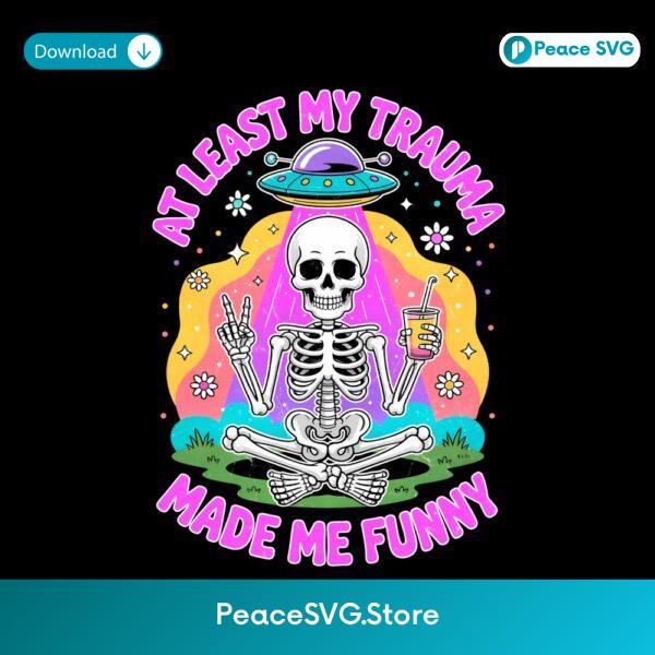 Funny Skeleton Ufo Sarcastic Mental Health Halloween PNG
