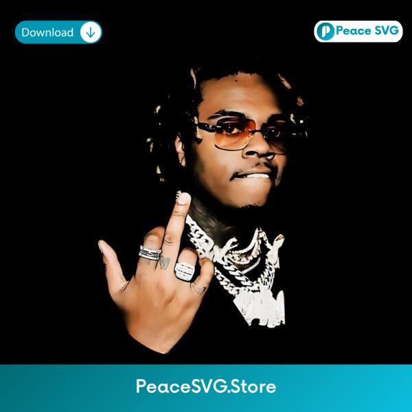 Gunna Bold Attitude Streetwear Portrait Design PNG
