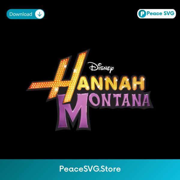 Hannah Montana Retro Pop Star Logo PNG