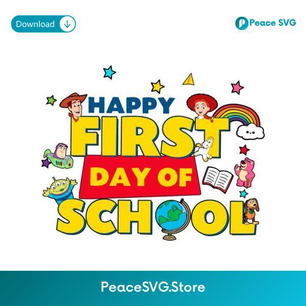 Happy First Day School Disney Toy Story Teacher PNG