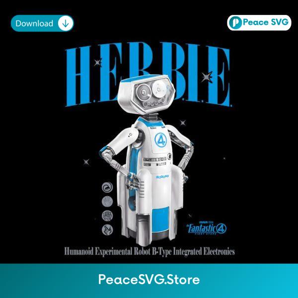 Herbie Robot Assistant Fantastic Four First Steps PNG