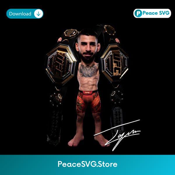 Ilia Topuria Cartoon Body Double Ufc Belt Champion PNG