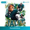 Jalen Hurts Philadelphia Eagles Football Palm Trees Vintage Style PNG