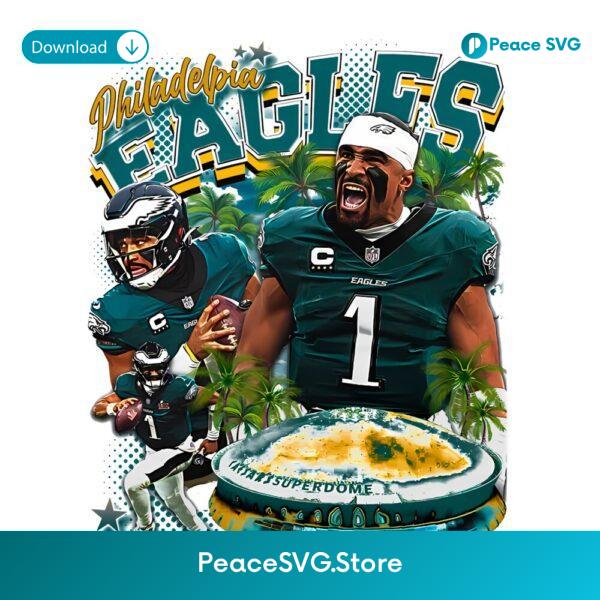 Jalen Hurts Philadelphia Eagles Superdome Stadium Football PNG