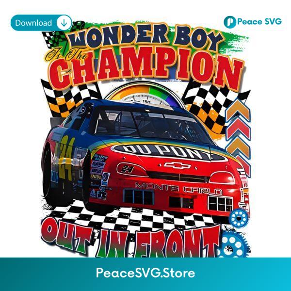 Jeff Gordon Wonder Boy Champion Dupont Race Car Nascar PNG